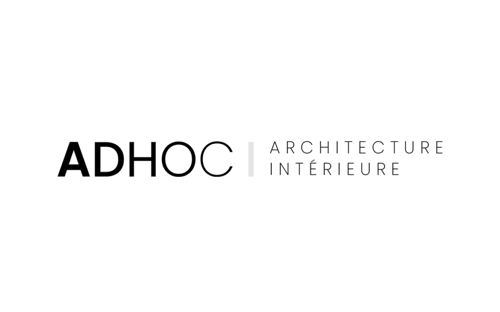 Logo d'ADHOC Architecture Intérieure avec texte en noir sur fond blanc, capturant l'essence du design innovant et de la création en studio. Limbus Studio