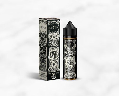 Packaging e-liquide Curieux - Édition Dessert - Tarte Tatin