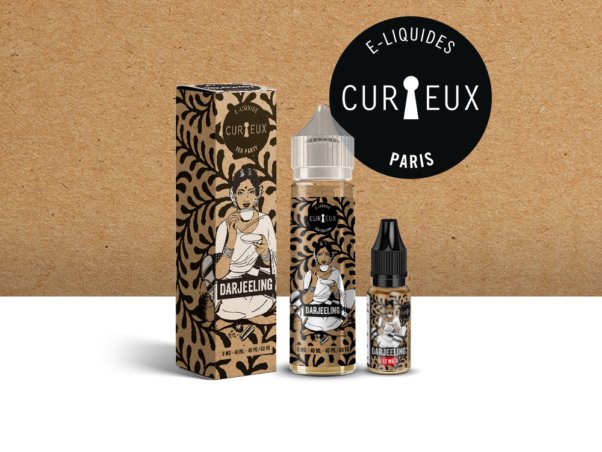 Design Packaging e-liquide Curieux - Tea Edition - Identité visuelle