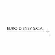 Logo Euro Disney S.C.A. avec une petite illustration en étoile sur le côté droit. Limbus Studio