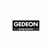 Logo noir et blanc avec le texte « Programmes GEDEON ». Limbus Studio